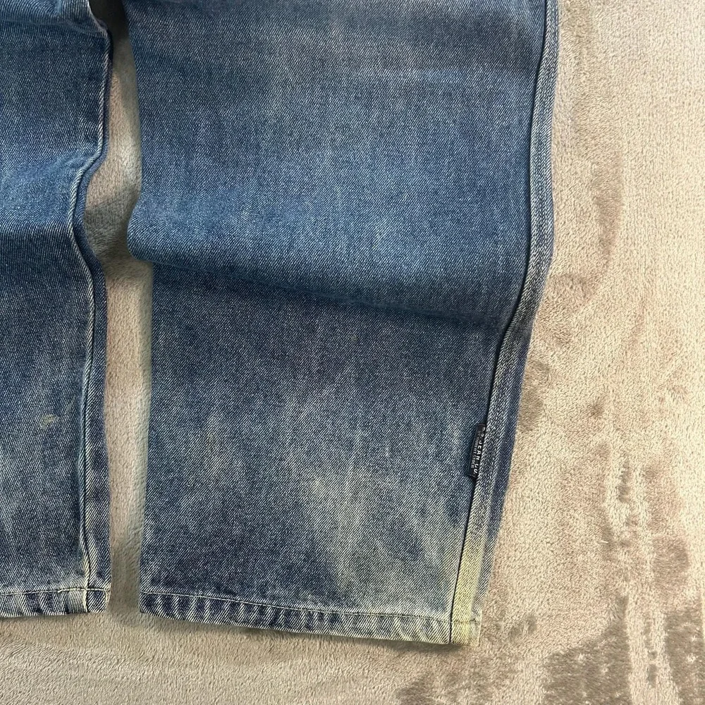 Y2K R.S. Jean Co. Jeans Kids 16 Blue Faded Relaxed Baggy Carpenter Denim Pants